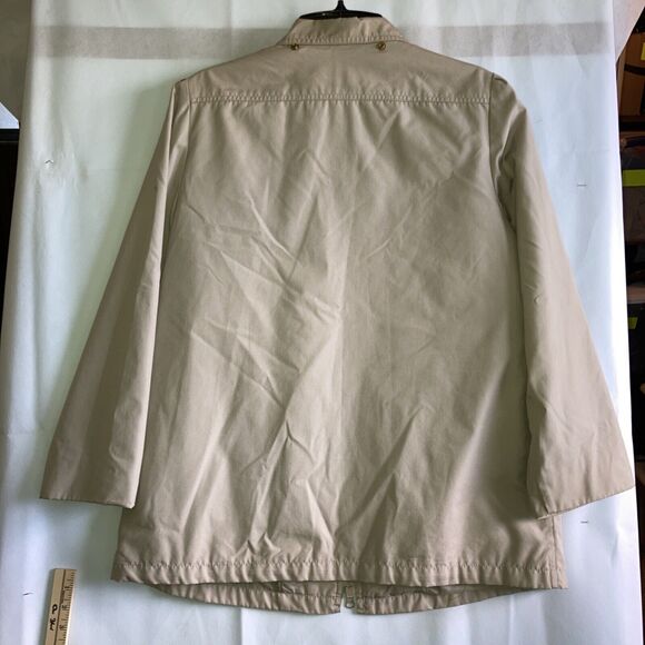 London Fog Womens Khaki All Weather Jacket Zip Out Lining Size 16 R Casual Walk - Picture 7 of 12